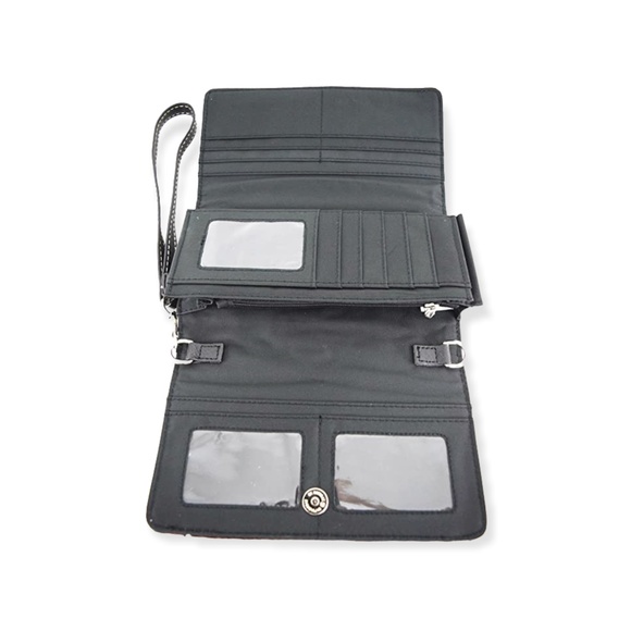 Western Style Rhinestone Concho Concealed Carry Purse Country Handbag - Picture 5 of 7